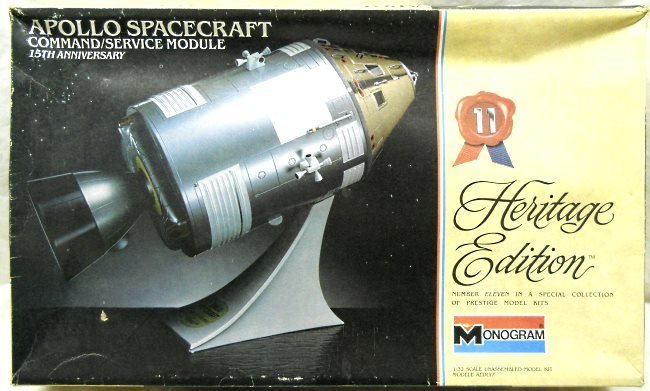 Monogram 1/32 Apollo Spacecraft - Command/Service Module Heritage Edition Cut Away with Interior, 6061 plastic model kit